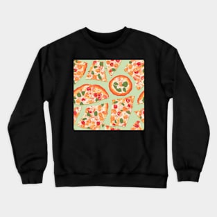 Pizza Pattern Crewneck Sweatshirt